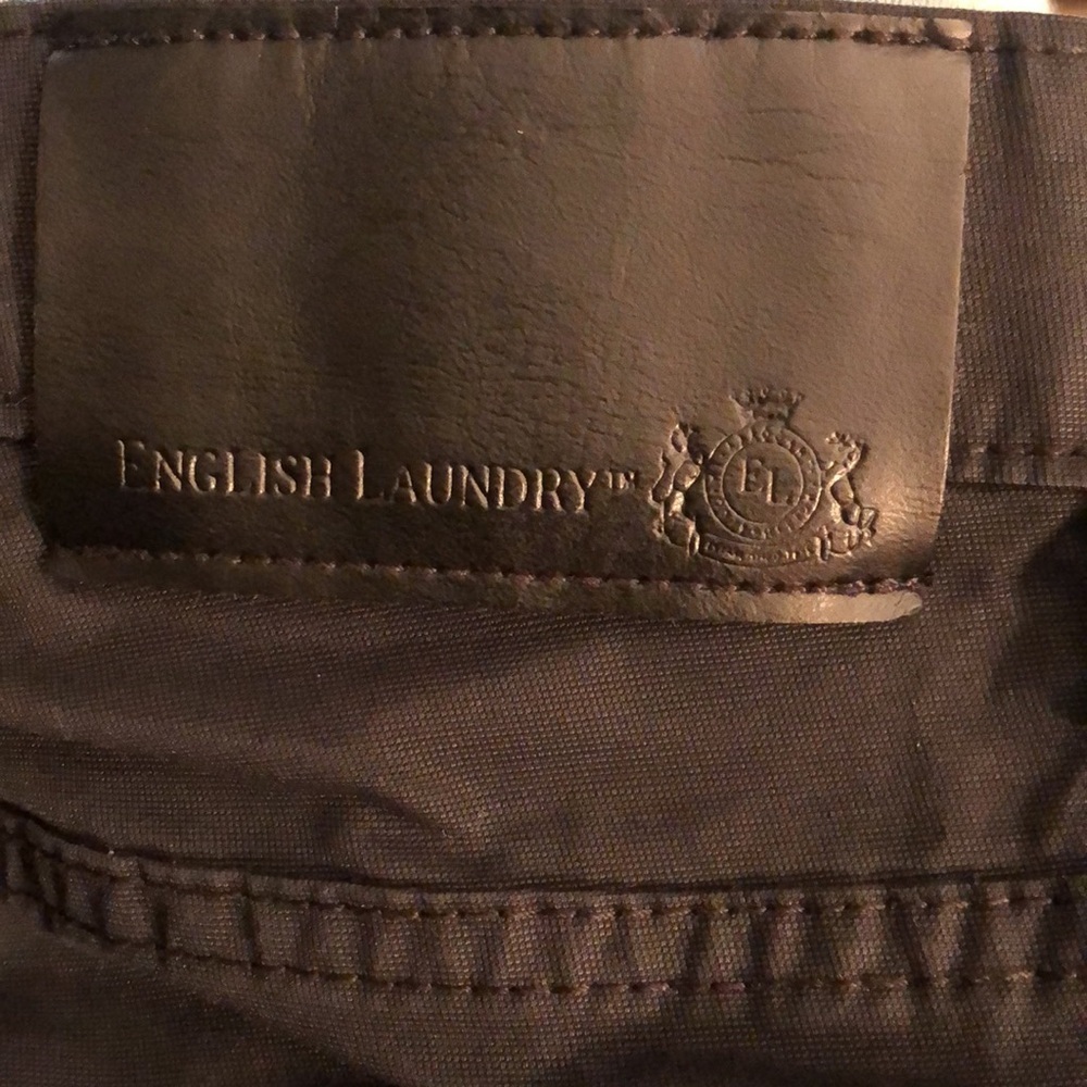 English Laundry Black Stretch Comfort Classic 5 Pocket Chino Pants Size 38W 34L - Picture 10 of 10